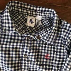 Petit Bateau gingham button down